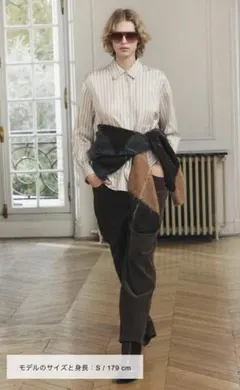 ZARA ZW COLLECTION ストライプ柄ポケット付きシャツ