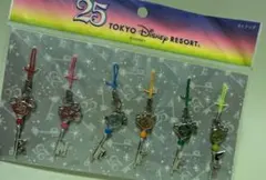 TDL　東京ディズニーランド　25周年　ストラップ　6個セット　TDR