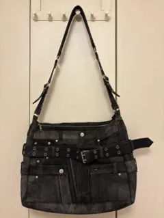 【GRANCY】 クレイジーレイヤードデニムパンツデザインショルダーバッグ