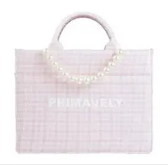 primavely ロゴパールトートバッグ ピンクのサムネイル