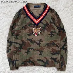 現行タグ⭐︎POLO RALPH LAUREN ケーブルニットセーター タイガーM