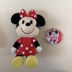 ミニーマウス ぬいもーず　nuiMOs 缶バッジ　ミニスタ　春