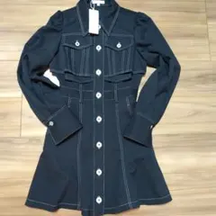 リエンダクロップドレイヤードマーメイドワンピース♡新品未使用タグ付きブラック