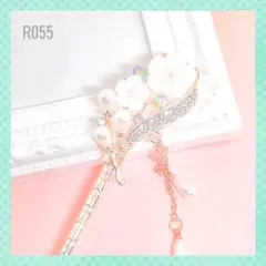 髪飾り かんざし ヘアアクセサリー 一本挿し 花 パール 結婚式 留袖 和装