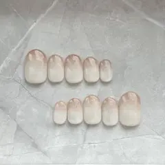 ネイルチップ 現品 ラメ グラデーション シンプル