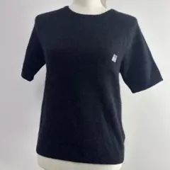 【新品タグ付】ユニクロ Angolaアンゴラウールニット半袖ニット Lサイズ