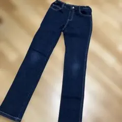 ⚫️ブランシェス　ダークブルー デニムパンツ　微起毛　150
