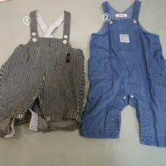 ベビー　カバーオール　サロペット　オーバーオール　２点セット　80cm