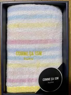 COMME CA ISM ストライプ フェイスタオル