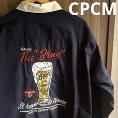 【美品◎】CPCM バック刺繍 Beerデザイン ジャケット風シャツ