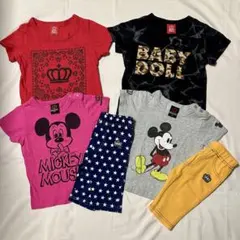 【お得】サイズ90 夏服 6点セット ミッキー ベビードール 保育園着