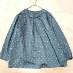 NEWYORKER ニューヨーカー ドット柄 ブラウス 15 大きいサイズ