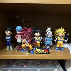 ドラゴンボールダイマフィギュア6体セット &ロゴ