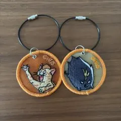 ハイキュー‼︎ FAN PARK メッシュ刺繍キーホルダー　2個セット