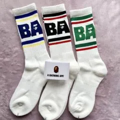 ３点セットアベイシングエイプ BAPE 靴下ソックス