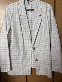 チェック柄 テーラードジャケット