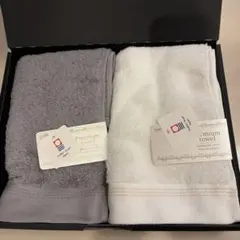 今治タオル プレミアムタオルセット グレー ホワイト フェイスタオル