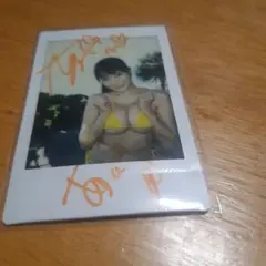 青山あいりさん　DVD購入特典　直筆サイン入りビキニチェキ