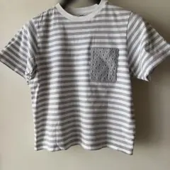 UNIQLO ストライプ柄 半袖Tシャツ Mサイズ