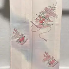 D521 夏着物　総刺繍　訪問着　花模様　絽　正絹　極美品