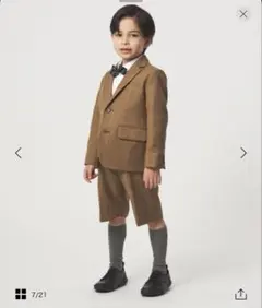 ブラウンチェック フォーマルスーツ セットアップ