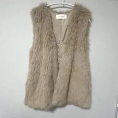 JEANASIS ベージュ ファーベスト