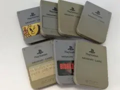ジャンク品★SONY純正★PS1メモリーカード★SCPH-1020★7枚セット