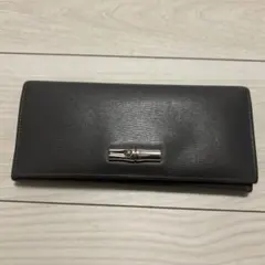 LONGCHAMP 長財布 レザー グレーのサムネイル