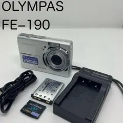 【動作確認済】OLYMPUS FE−190 純正バッテリー・SDカード・充電器のサムネイル