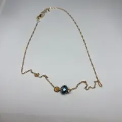 手作りゴールド シンプル ビーズネックレス［最終値引き］