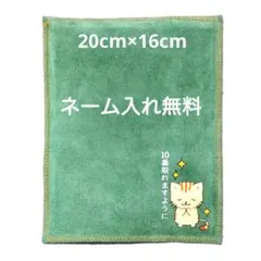 両面緑 毛羽立ち有り 柔らかいシャミー 牛革ベロア