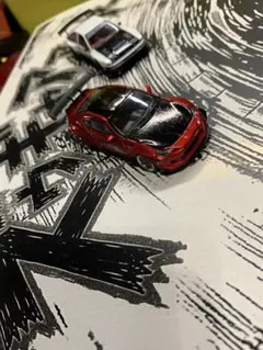 限定5枚1/64 SNS映え ⑤ズゥギャアァ‼︎ドリフトマンガ手描き表現路面シートのサムネイル