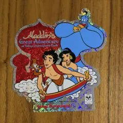 【東京ディズニーランド】アラジン ステッカー レア