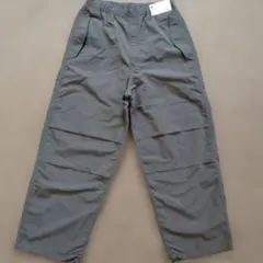 新品　gu ワイド　パラシュート　ナイロン　ミリタリー　パンツ グレー　M