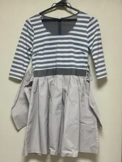 JILLSTUART ボーダー切り替えワンピース Sサイズ