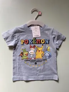＊新品未使用＊ポケモン Tシャツ ／90サイズ ／ブルーグレー