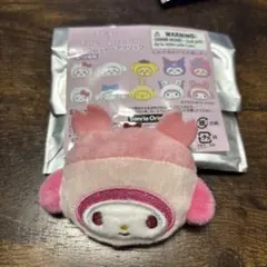 マイメロディ ぬいぐるみクリップ ピンク　ちいかわ　シークレットヘアクリップ