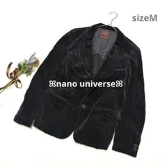 1464ꕤナノユニバース メンズテーラードジャケット【M】黒 古着 厚手 日本製