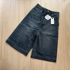 新品タグ付き♦︎ヤマダヤ♦︎ RADIATE デニムハーフワイドレッグパンツ