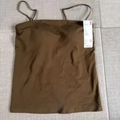 UNIQLO ユニクロ　エアリズム　コットンブラチューブトップ　オリーブМ