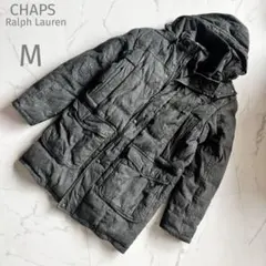 CHAPS♡ラルフローレン【M】ダウンジャケット♡黒ダウン♡肉厚♡厚手♡防寒♡