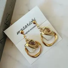 【クリップ イヤリング 】2点目-100円 ピアス 変更可 ツートーン パープル