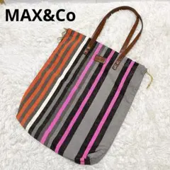 MAX&Co. マックスアンドコー　ビッグ　トートバッグ　コットンバッグ　巾着のサムネイル