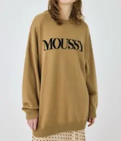 MOUSSY LOGO KNIT マウジーロゴニット