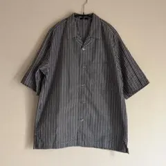 HYKE ハイク 半袖 デニムシャツ インディゴ スタンドカラー ダンガリー S HYKE ハイク 半袖 デニムシャツ インディゴ スタンドカラー ダンガリー