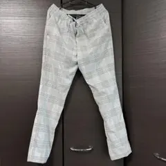 値下げ！H&M slim fitメンズ Sサイズチェックパンツ