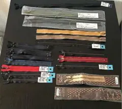ファスナー18本セット さまざまな色とサイズ