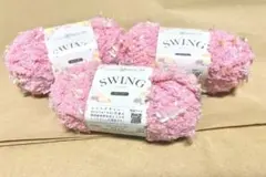 SWING スイング　NIKKE ピンク ファンシーヤーン ニッケ　リボン