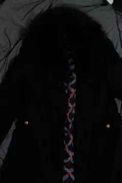 値下げしました【ZARA】MANTECO★ファー/ロングコート/ウール/ブラック