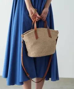 russet ラシット　かごバッグ　ショルダーバッグ　2way ラフィアのサムネイル
